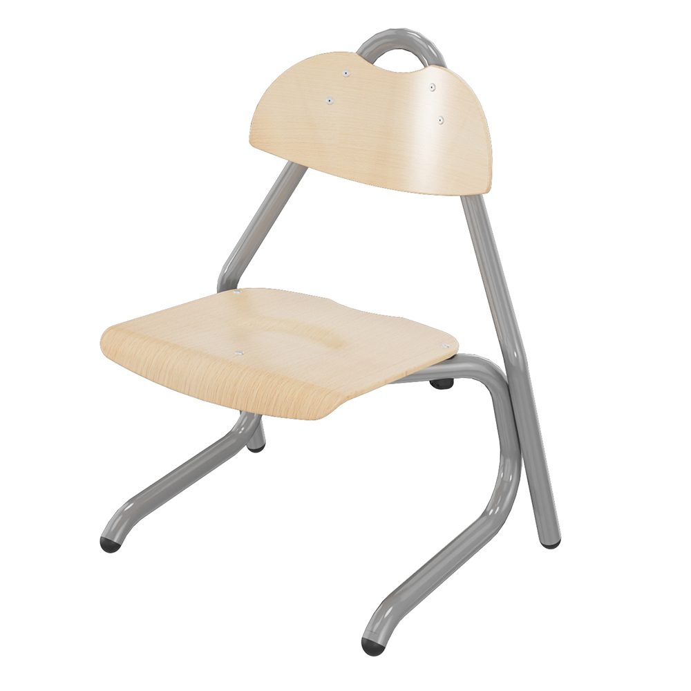 Chaise TEMPO assise et dossier bois Blueprotech® piètement époxy - T1