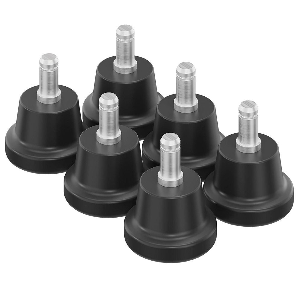 [SA09800ZZZZ-01] Lot de 6 patins polyamide pour meubles PICCOLO - Noir