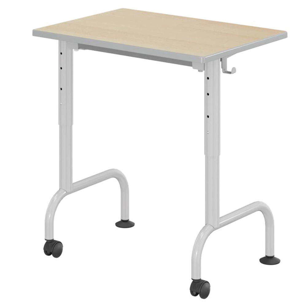 Table LEM HR plateau ép.21 mm stratifié chant polyuréthane piètement époxy - 70x50 cm - T3 à T6