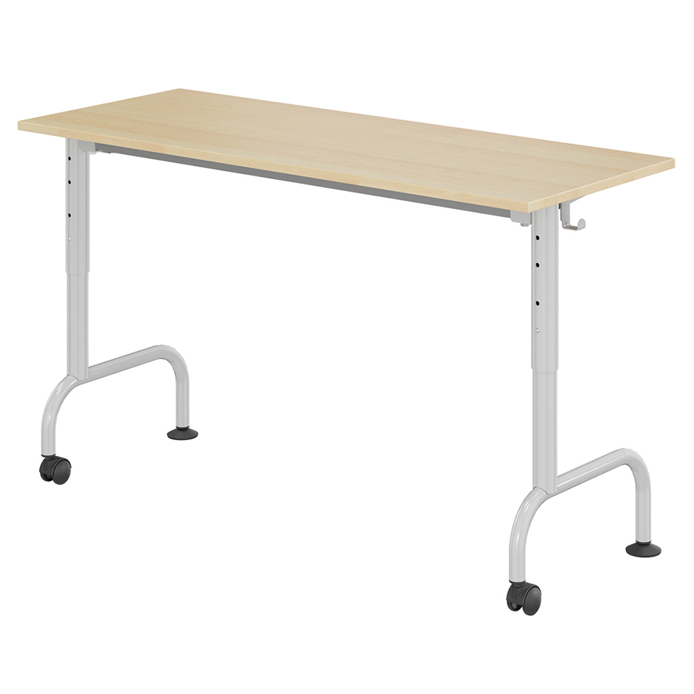 [SA21766PVEP] Table LEM HR plateau ép.19 mm mélaminé chant ABS piètement époxy - 130x50 cm - T3 à T6