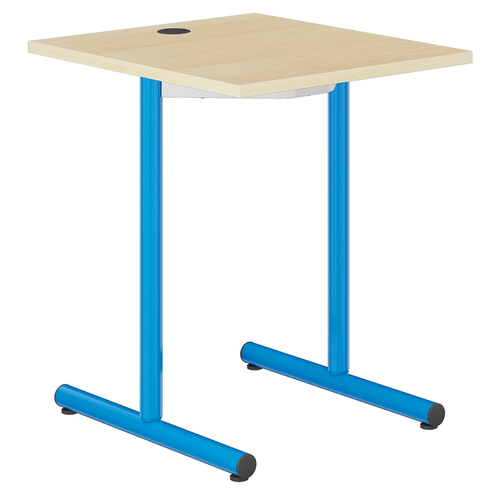 Table HUBBE plateau ép.24 mm stratifié chant ABS piètement époxy - 80x70 cm - T6