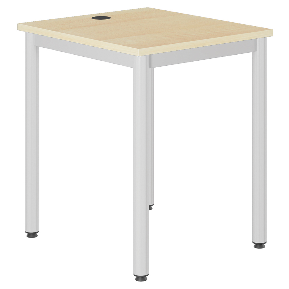[SA39136PVEP] Table INFO plateau ép.19 mm mélaminé chant ABS piètement époxy - 80x70 cm - T6