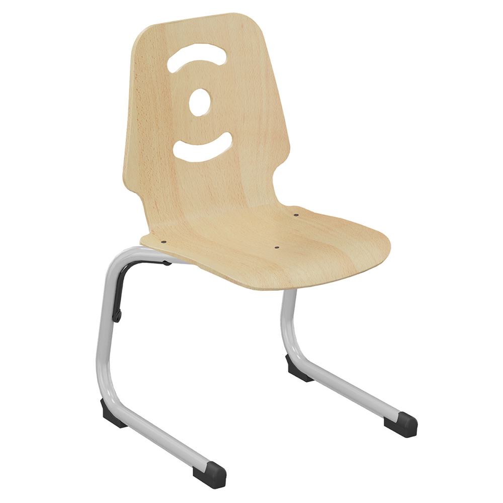 Chaise GIPSY II coque C13 Happy bois Blueprotech® piètement aluminium époxy - T3