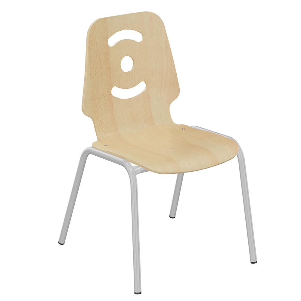 [SA41223ZZEP] Chaise NÉMO II coque C13 Happy bois Blueprotech® piètement époxy - T3