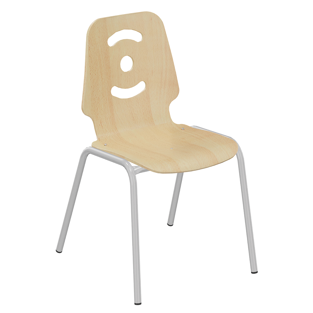 [SA41224ZZEP] Chaise NÉMO II coque C13 Happy bois Blueprotech® piètement époxy - T4