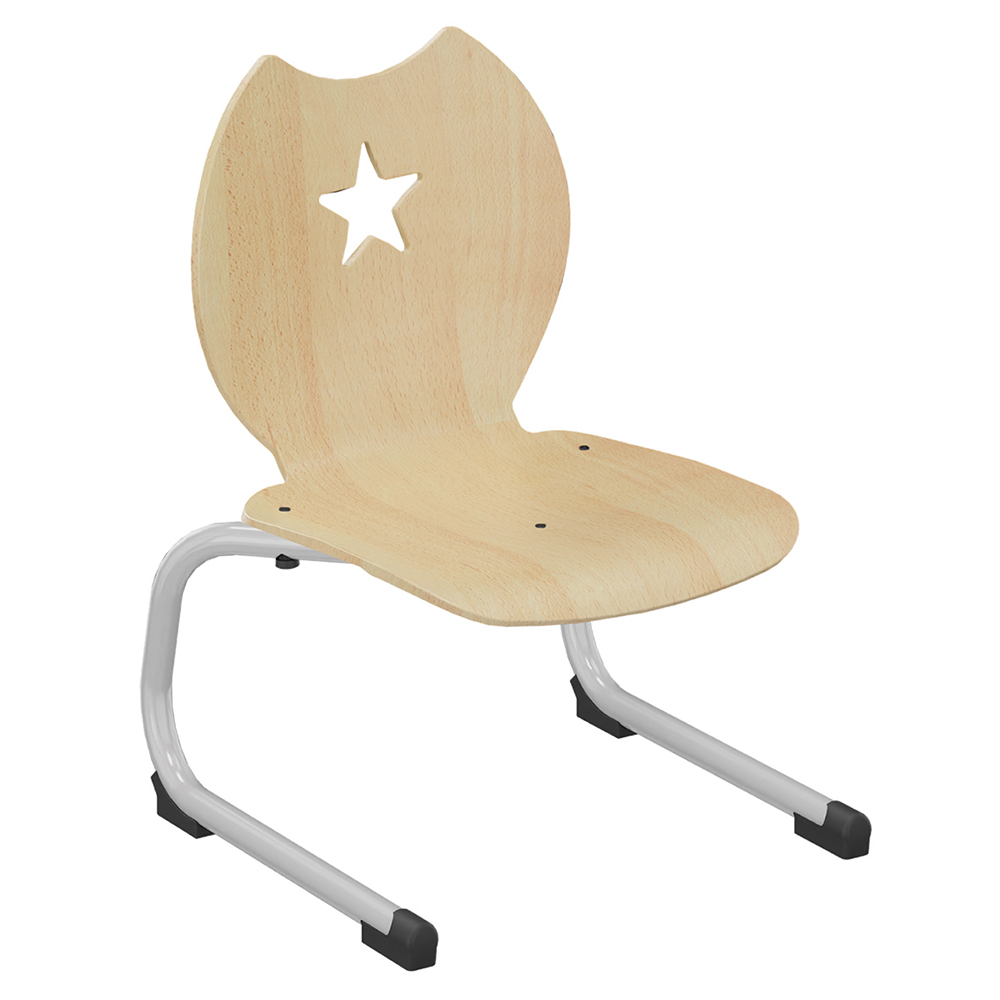 [SA42421ZZEP] Chaise SWEET II coque Étoile bois Blueprotech® piètement époxy - T1