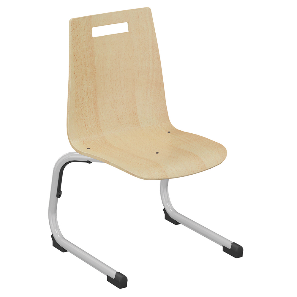 [SA42822ZZEP] Chaise GIPSY II coque C1 Classic bois Blueprotech® piètement aluminium époxy - T2