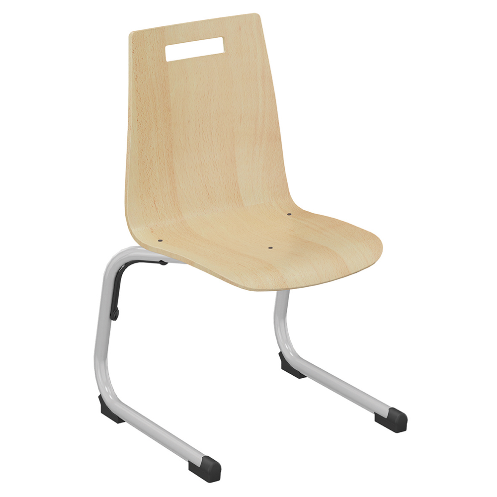 [SA42823ZZEP] Chaise GIPSY II coque C1 Classic bois Blueprotech® piètement aluminium époxy - T3