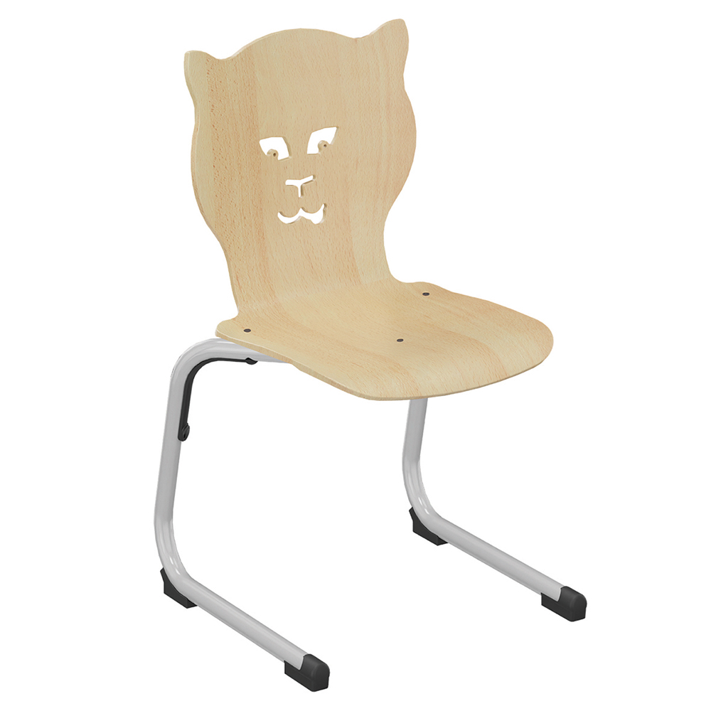 Chaise GIPSY II coque Y1 Nala bois Blueprotech® piètement aluminium époxy - T4