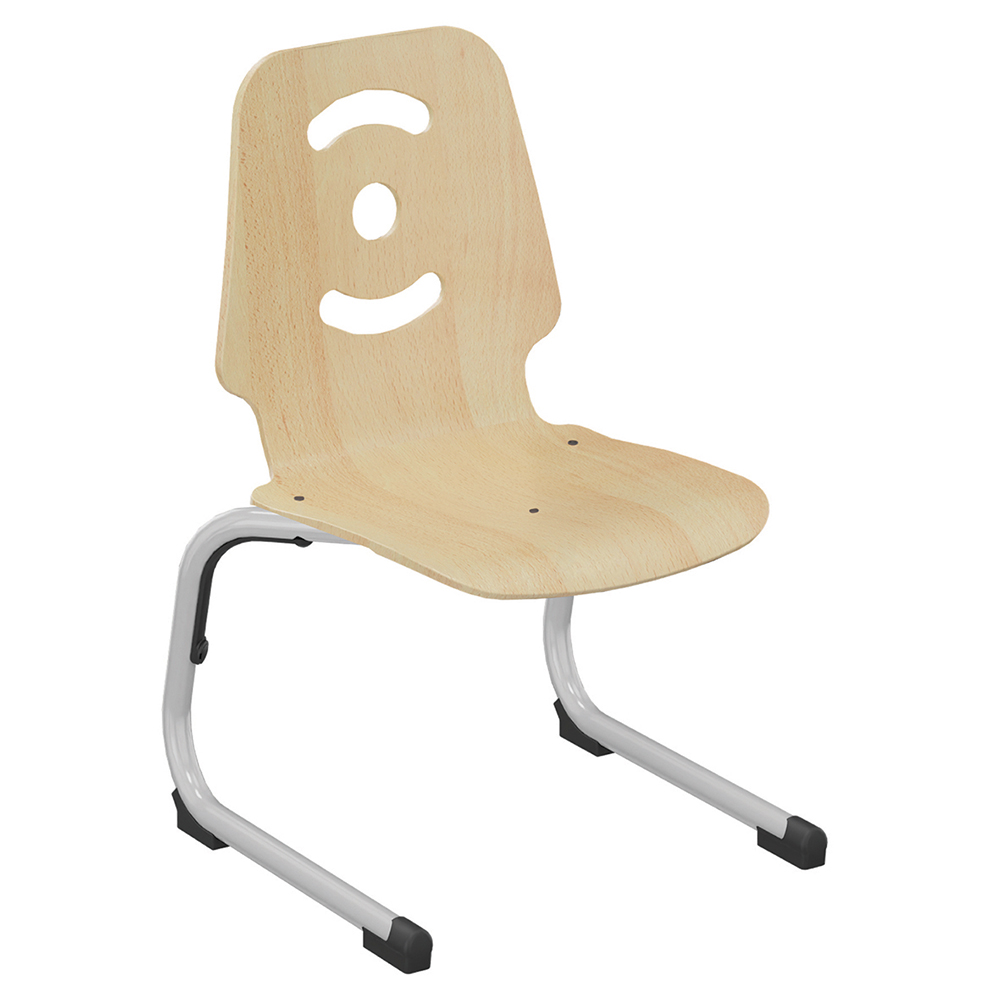 Chaise GIPSY II coque C13 Happy bois Blueprotech® piètement aluminium époxy - T2