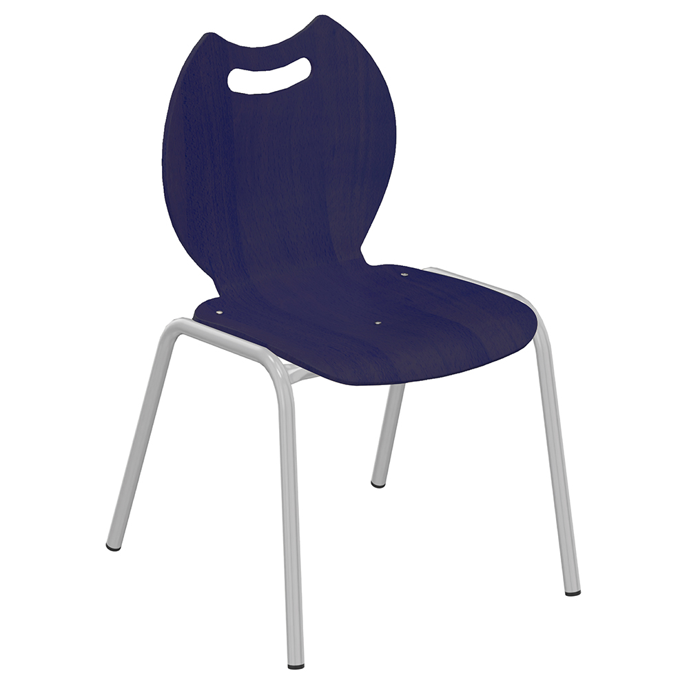[SA49421ZZEP] Chaise NÉMO II coque Bandana bois teinté piètement époxy - T1